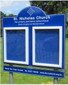 Church Notice Board for St. Nicholas Church
